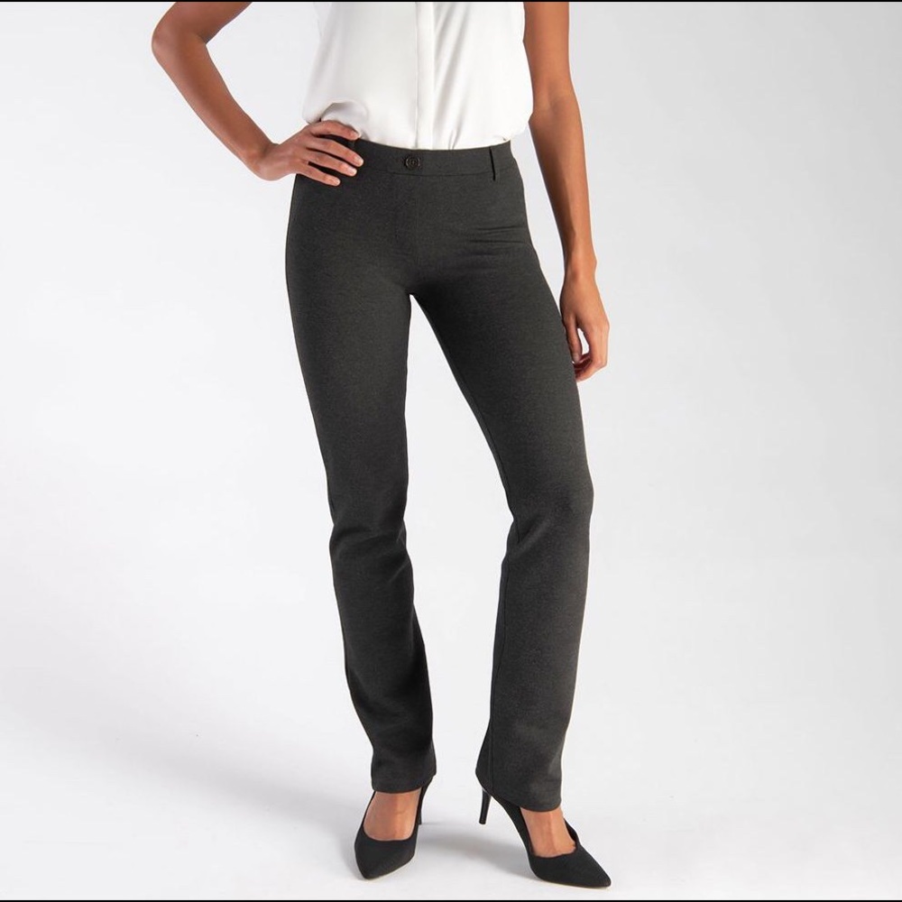 Betabrand Charcoal dress yoga pants Size M Petite
